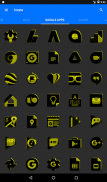 Black and Yellow Icon Pack ✨Free✨ screenshot 22