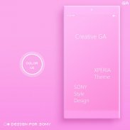 COLOR™ XPERIA Theme | PINK screenshot 0