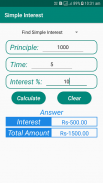 Simple Interest And Compound Interest Calculator screenshot 1