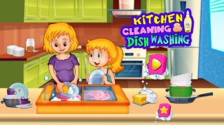 Kitchen Cleaning House Games screenshot 1