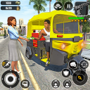 City Rickshaw Driving Games 3d