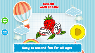 Fruit Coloring Book & Learn to Draw Glow screenshot 0