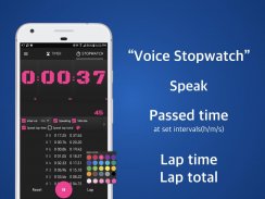 Speaking Timer Voice Stopwatch screenshot 2