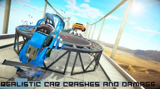 Trampoline Madness Crash - Beam Car Driving 3D screenshot 5