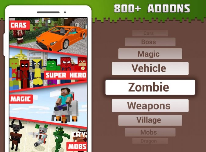 Addons For Minecraft Mcpe Maps Skins Mods 1 7 Download Android Apk Aptoide