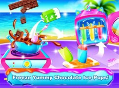 Unicorn Popsicle Maker e Sorvete Jogo screenshot 0