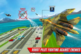 Robot pilot pesawat simulator - game pesawat screenshot 9