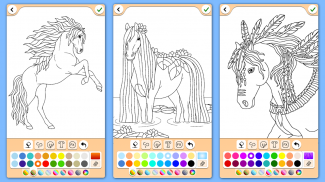 Horse coloring pages game screenshot 7