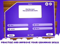 English Grammar Noun Quiz Game screenshot 0