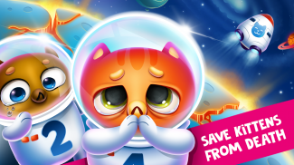 Space Cat Evolution: Kitty collecting in galaxy screenshot 2