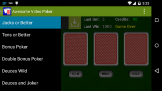 Awesome Video Poker! screenshot 0