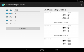 Accurate Rating Calculator screenshot 1