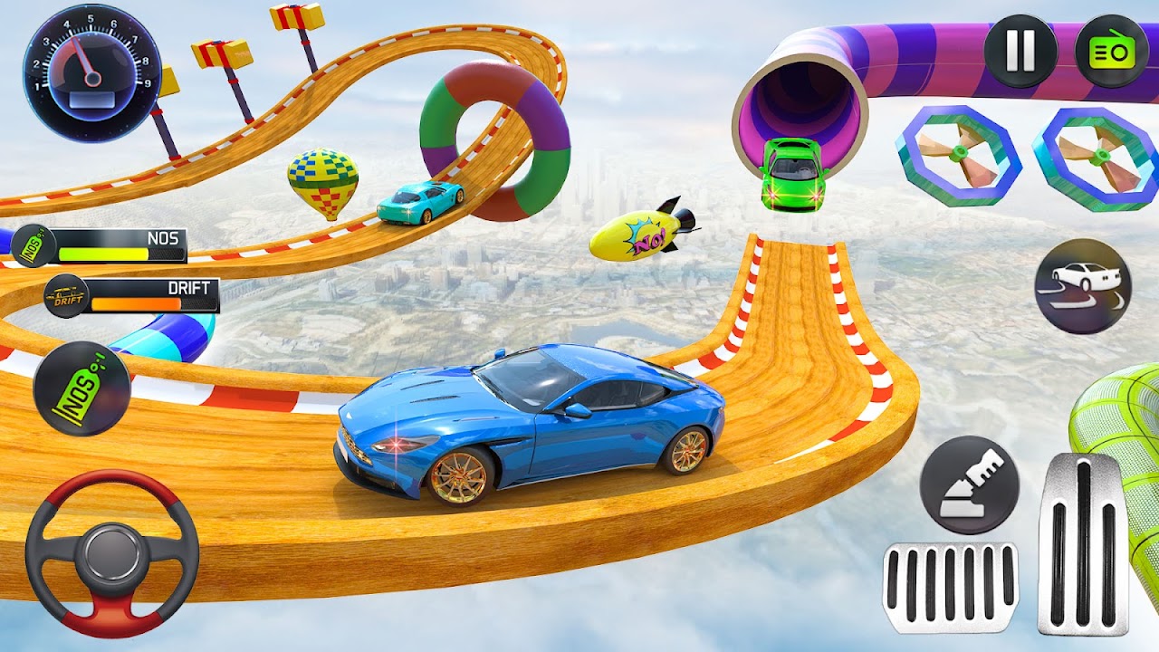 Juegos de Carros - Muscle Car Stunts Mega Ramps - Acrobacias de