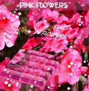 แป้นพิมพ์ดอกไม้สีชมพู screenshot 3