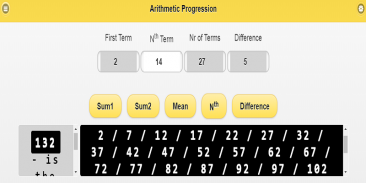 Arithmetic Progression Calcula screenshot 0