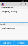 Cebuano English Translator screenshot 1