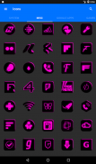 Flat Black and Pink Icon Pack ✨Free✨ screenshot 7