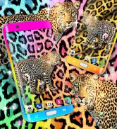 El leopardo del guepardo imprime el papel pintado screenshot 3