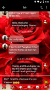 SMS Messages Love Rose Theme screenshot 2