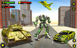 US Army Jet Robot Transforming Wars screenshot 2