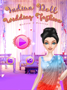 Indian Doll Wedding Fashion Makeup And Dressup screenshot 5