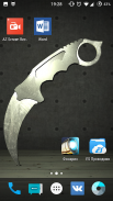 Karambit knife Live Wallpaper screenshot 0