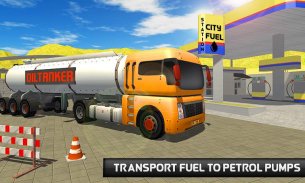 Oil Tanker Transporter 2018 Fuel Truck Driving Sim screenshot 6