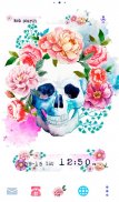 Skull Flowers Wallpaper screenshot 0