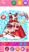 Glitter dress coloring and drawing book for Kids screenshot 13
