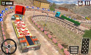 Offroad Snow Trailer Truck Driving Game 2020 screenshot 0