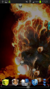 Skull Fire Live Wallpaper screenshot 0