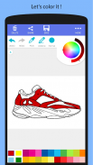 Cool Sneakers Coloring Book screenshot 1