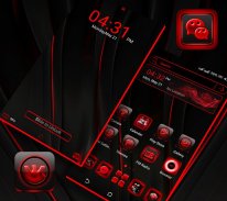 Red Black Launcher Theme screenshot 1