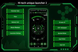 Hi-tech unique launcher 2 screenshot 9