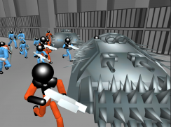 Stickman Prison Battle Zombies screenshot 0