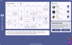 Calendar: Namedays and Events screenshot 18