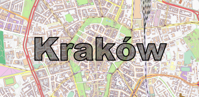 Mapa offline de Cracovia