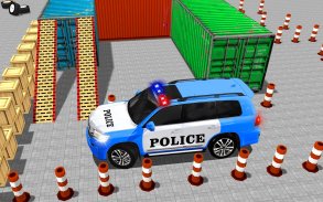 modern polis araba otopark ilerlemek 3 boyutlu screenshot 1