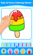 Glitter ice cream coloring fun screenshot 0