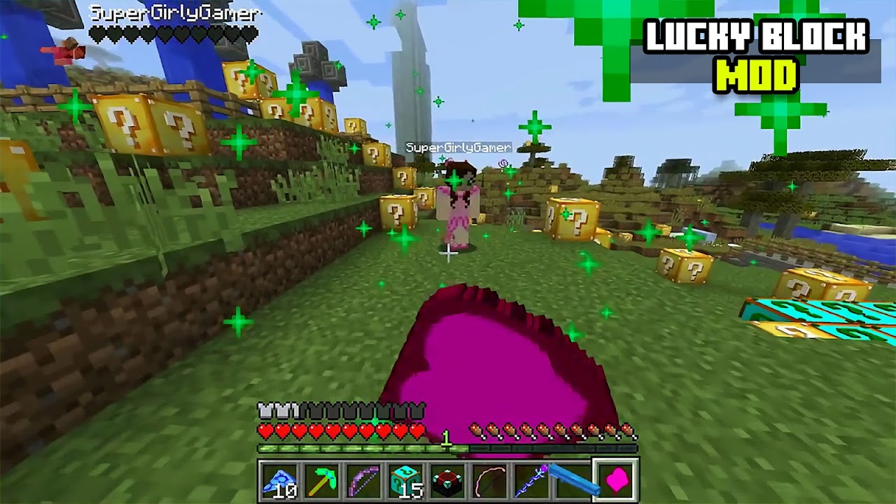 Top 3 Minecraft Addons, LUCKY BLOCKS