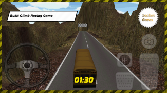 Bus Sekolah Bukit Climb Racing screenshot 3