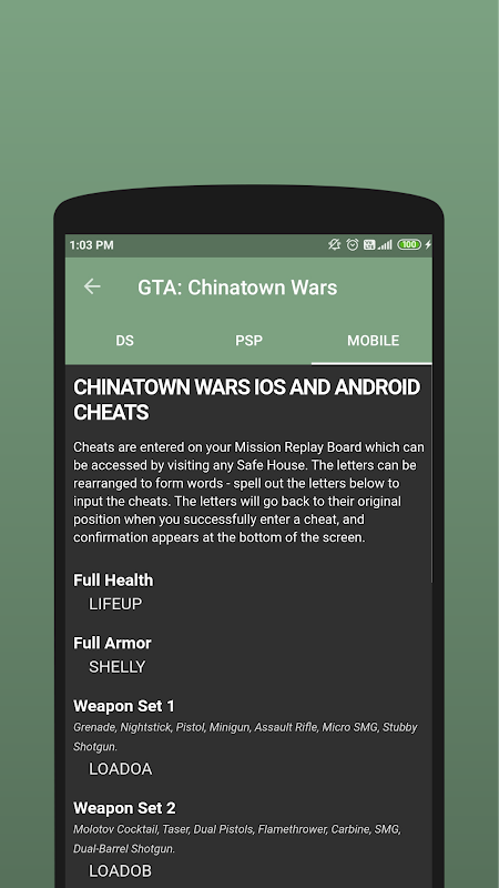 Cheat Code For Grand Theft - APK Download for Android