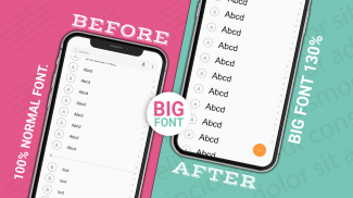 Bigger Mobile Fonts screenshot 3