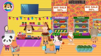 Pretend Pet Supermarket: Town Animal Mall Shopping screenshot 3