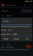 Smart Shopping List screenshot 1