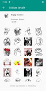 WAstickers classic memes B&W for WAStickerApps screenshot 2