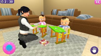 Simulator bayi kembar nyata 3D screenshot 4