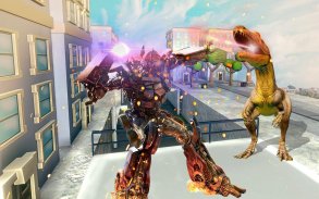 power Robot vs Dinosaur war 3D screenshot 0