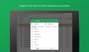 تطبيق جداول البيانت-Zoho Sheet screenshot 15