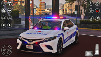 รถตำรวจที่จอดรถเร่งด่วนเกมขับรถ screenshot 2